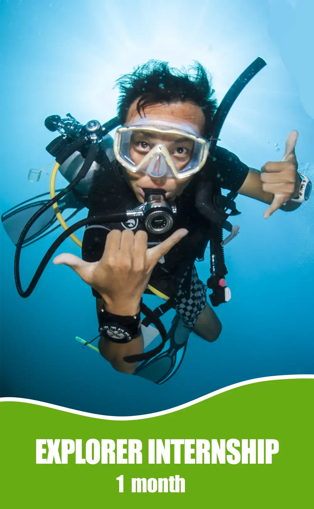 1 month explorer dive internship in Koh Tao